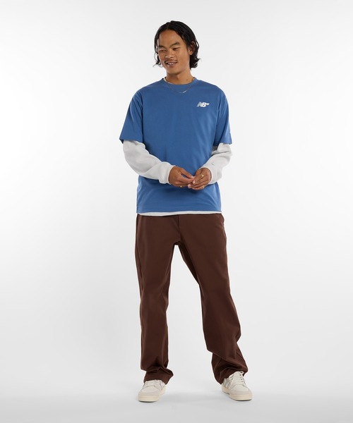 NEW BALANCE(ニューバランス)の「Numeric Small ロゴ T-Shirt(Tシャツ/カットソー・メンズ・チョコ/サックスブルー・SMALL/MEDIUM/LARGE/X-LARGE/XX-LARGE)」の14枚目の写真