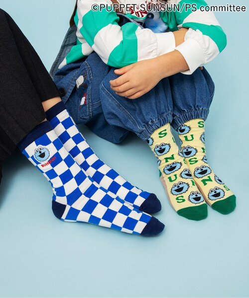 BREEZE（ブリーズ）の「パペットスンスン ソックス（ソックス/靴下・キッズ・レインボー・18/15 /24/21）」の2枚目の写真