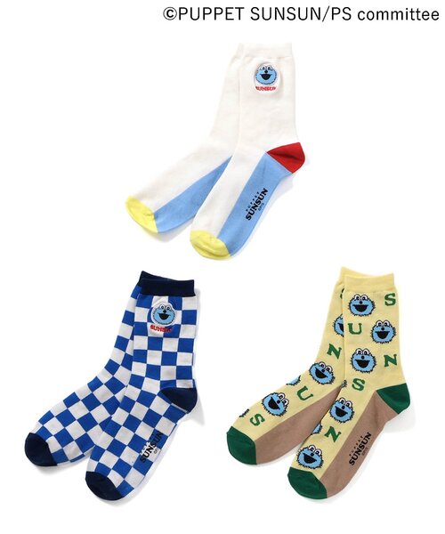 BREEZE（ブリーズ）の「パペットスンスン ソックス（ソックス/靴下・キッズ・レインボー・18/15 /24/21）」の4枚目の写真