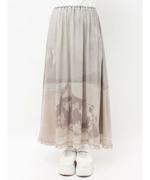 merry jenny（メリージェニー）の「pale morning フリルメッシュスカート（スカート・レディース・グリーン/グレー・FREE）」の15枚目の写真