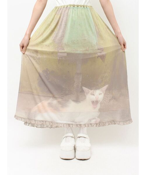 merry jenny（メリージェニー）の「pale morning フリルメッシュスカート（スカート・レディース・グリーン/グレー・FREE）」の21枚目の写真