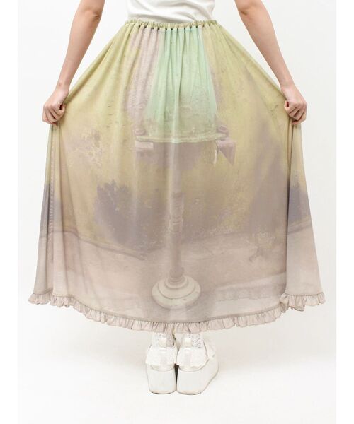 merry jenny（メリージェニー）の「pale morning フリルメッシュスカート（スカート・レディース・グリーン/グレー・FREE）」の22枚目の写真
