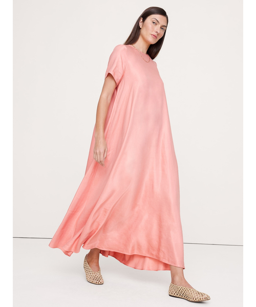 Banana Republic(バナナリパブリック)の「ビスコース リネン トラペーズ マキシ ドレス(ワンピース・レディース・ブラウン/ピンク・L/M/S/XS)」の2枚目の写真