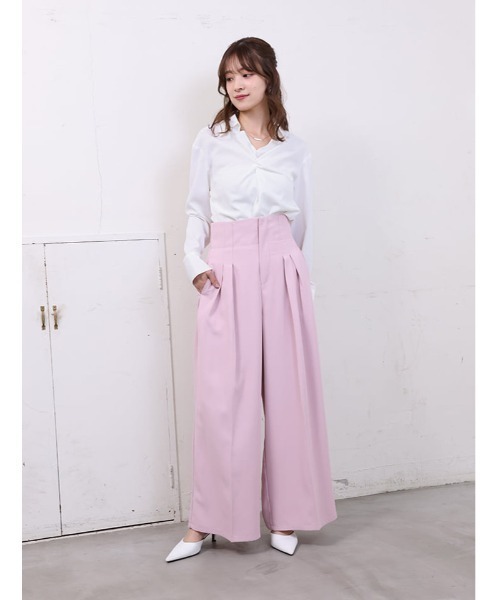 fifth(フィフス)の「ネックレスチャーム付きツイストブラウス(シャツ/ブラウス・レディース・ネイビー/ミント/ホワイト/グレー・M)」の8枚目の写真