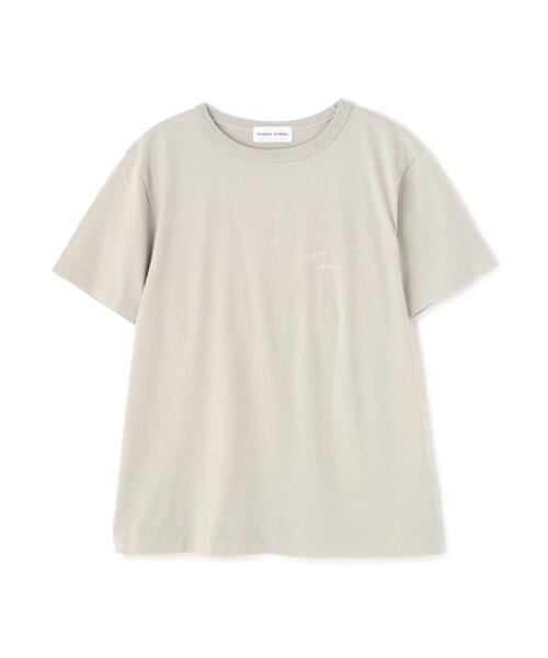 human woman(ヒューマンウーマン)の「◆Bonne chance 刺繍ロゴTシャツ(Tシャツ/カットソー・レディース・レッド/ブラウン/グレー・MEDIUM)」の22枚目の写真