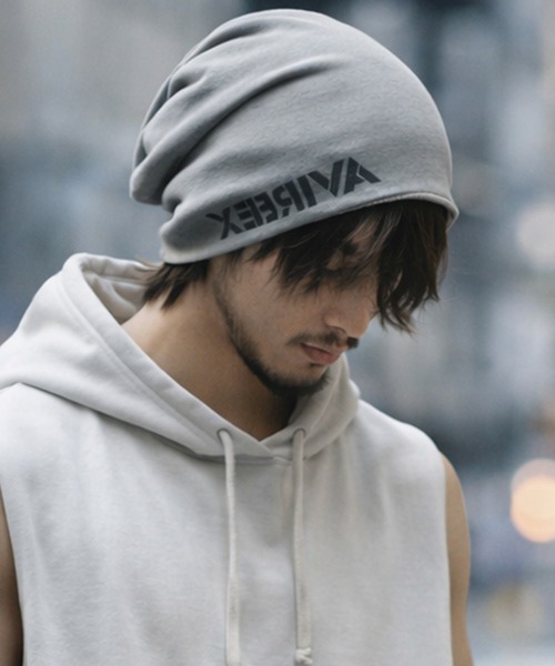 AVIREX（アヴィレックス）の「AVIREXリバーシブルワッチキャップ（ニットキャップ/ビーニー・メンズ・グレー/ブラック/オリーブ・FREE）」の2枚目の写真