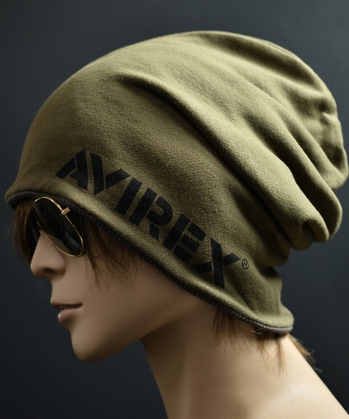 AVIREX（アヴィレックス）の「AVIREXリバーシブルワッチキャップ（ニットキャップ/ビーニー・メンズ・グレー/ブラック/オリーブ・FREE）」の12枚目の写真