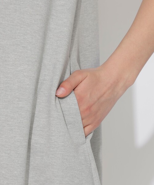 CB CRESTBRIDGE（シービークレストブリッジ）の「【Quiet checkシリーズ】ヘッジホッグTワンピース（ワンピース・レディース・グレー/ダークネイビー・M/S）」の6枚目の写真