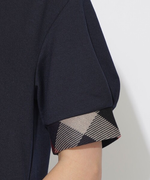 CB CRESTBRIDGE（シービークレストブリッジ）の「【Quiet checkシリーズ】ヘッジホッグTワンピース（ワンピース・レディース・グレー/ダークネイビー・M/S）」の11枚目の写真