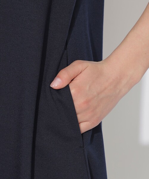 CB CRESTBRIDGE（シービークレストブリッジ）の「【Quiet checkシリーズ】ヘッジホッグTワンピース（ワンピース・レディース・グレー/ダークネイビー・M/S）」の12枚目の写真