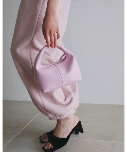 anuke（アンヌーク）の「Onehandle Leather Bag（ハンドバッグ・レディース・ピンク/アイボリー/ブラック・FREE）」の7枚目の写真