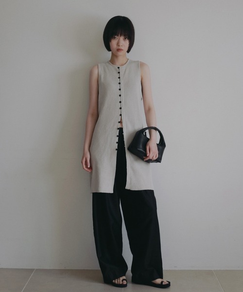 anuke（アンヌーク）の「Onehandle Leather Bag（ハンドバッグ・レディース・ピンク/アイボリー/ブラック・FREE）」の8枚目の写真