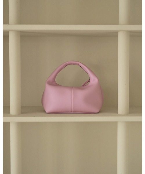 anuke（アンヌーク）の「Onehandle Leather Bag（ハンドバッグ・レディース・ピンク/アイボリー/ブラック・FREE）」の12枚目の写真