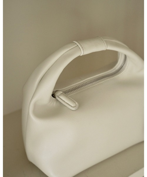 anuke（アンヌーク）の「Onehandle Leather Bag（ハンドバッグ・レディース・ピンク/アイボリー/ブラック・FREE）」の16枚目の写真