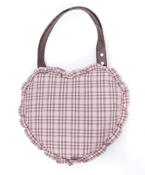 axes femme（アクシーズファム）の「チェックハートバッグ（ショルダーバッグ・レディース・ミント/グレー/ピンク・FREE）」の7枚目の写真