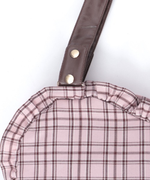 axes femme（アクシーズファム）の「チェックハートバッグ（ショルダーバッグ・レディース・ミント/グレー/ピンク・FREE）」の8枚目の写真