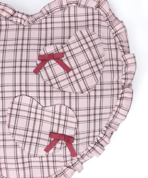 axes femme（アクシーズファム）の「チェックハートバッグ（ショルダーバッグ・レディース・ミント/グレー/ピンク・FREE）」の9枚目の写真