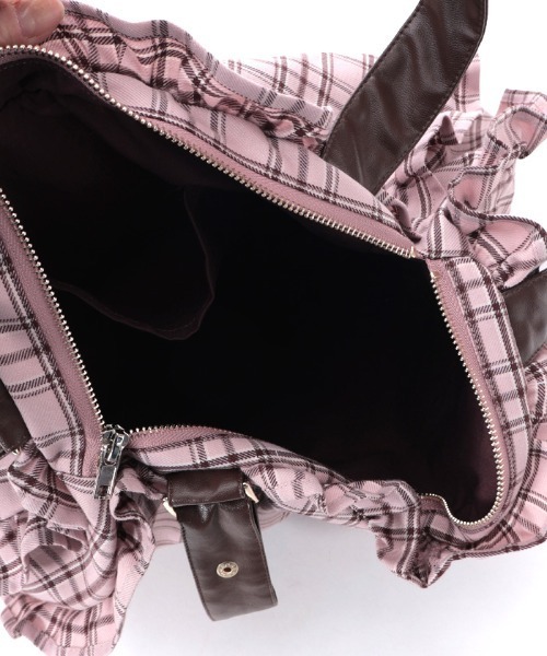 axes femme（アクシーズファム）の「チェックハートバッグ（ショルダーバッグ・レディース・ミント/グレー/ピンク・FREE）」の11枚目の写真