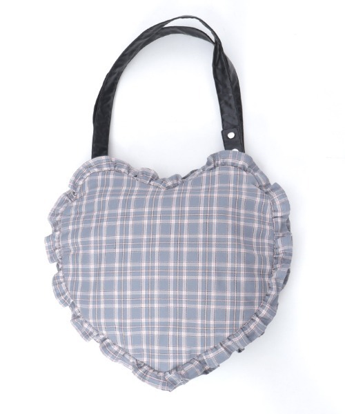 axes femme（アクシーズファム）の「チェックハートバッグ（ショルダーバッグ・レディース・ミント/グレー/ピンク・FREE）」の14枚目の写真