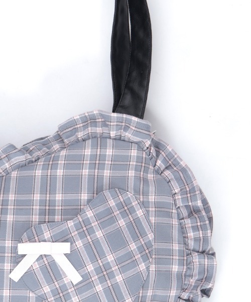 axes femme（アクシーズファム）の「チェックハートバッグ（ショルダーバッグ・レディース・ミント/グレー/ピンク・FREE）」の15枚目の写真