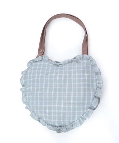 axes femme（アクシーズファム）の「チェックハートバッグ（ショルダーバッグ・レディース・ミント/グレー/ピンク・FREE）」の22枚目の写真