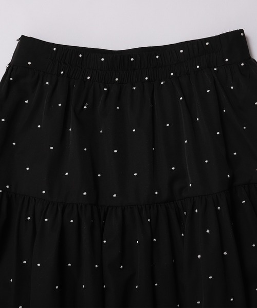 ドット刺繍ギャザースカート（スカート）｜Fit more（フィットモア）の