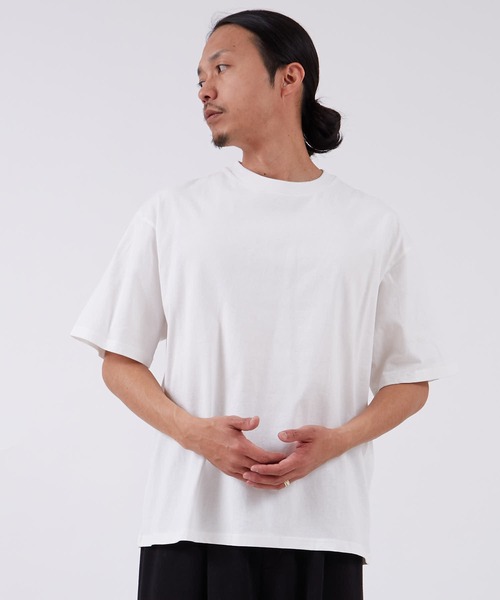 improves(インプローブス)の「コーマ天竺 半袖Tシャツ(Tシャツ/カットソー・メンズ・ホワイト/ブラック・LARGE/MEDIUM)」の3枚目の写真