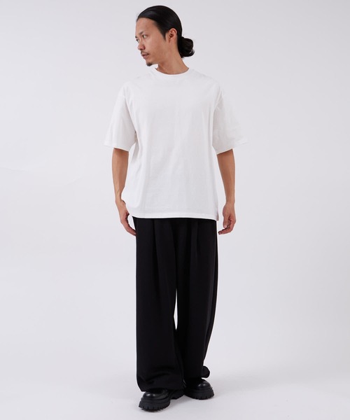 improves(インプローブス)の「コーマ天竺 半袖Tシャツ(Tシャツ/カットソー・メンズ・ホワイト/ブラック・LARGE/MEDIUM)」の6枚目の写真
