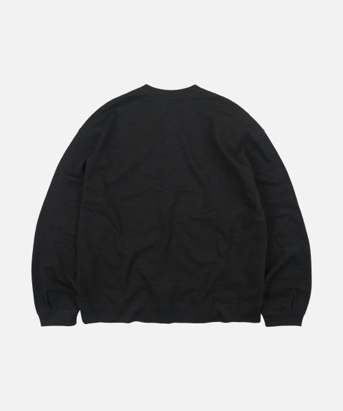 FRIZMWORKS(フリズムワークス)の「SLUB HENLEY NECK L/S TEE _ BLACK(Tシャツ/カットソー・メンズ・その他・SMALL/MEDIUM/LARGE/X-LARGE)」の2枚目の写真