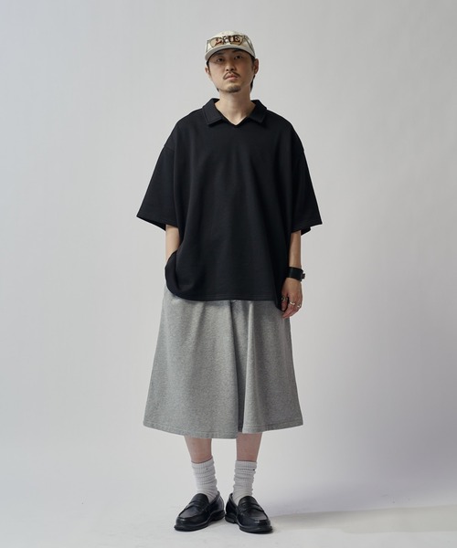Lui's(ルイス)の「【WEB限定】ワイドボリュームスウェットショーツ(その他パンツ・メンズ・グレー/ブラック・FREE)」の18枚目の写真