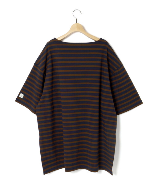 LIBERCORE par BEBE（リベルコアパルベベ）の「ミラノリブボーダー半袖ワイドバスクTシャツ大人親子お揃い(140~175cm)（Tシャツ/カットソー・レディース・ブラック系その他/ブルー系その他2・M/L/S）」の5枚目の写真