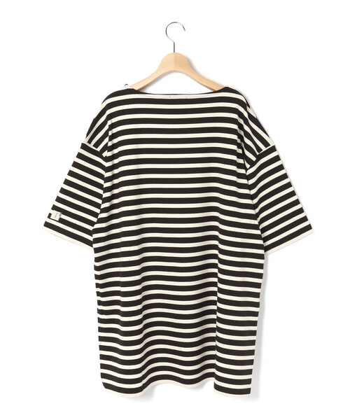 LIBERCORE par BEBE（リベルコアパルベベ）の「ミラノリブボーダー半袖ワイドバスクTシャツ大人親子お揃い(140~175cm)（Tシャツ/カットソー・レディース・ブラック系その他/ブルー系その他2・M/L/S）」の15枚目の写真