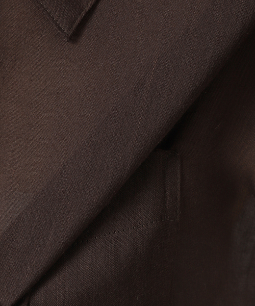 Spick & Span（スピックアンドスパン）の「《セットアップ可 / 》ラミーブレンドフレンチスリーブシャツ（シャツ/ブラウス・レディース・イエロー/ベージュ系その他/ブラウン・FREE）」の15枚目の写真