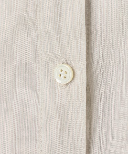 Spick & Span（スピックアンドスパン）の「《セットアップ可 / 》ラミーブレンドフレンチスリーブシャツ（シャツ/ブラウス・レディース・イエロー/ベージュ系その他/ブラウン・FREE）」の17枚目の写真