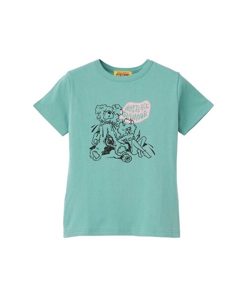 HYSTERIC GLAMOUR(ヒステリックグラマー)の「IVY/BAD BEAR チビTシャツ(Tシャツ/カットソー・レディース・グリーン/ピンク/ホワイト・FREE)」の3枚目の写真
