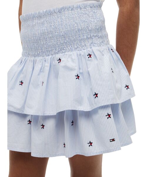 TOMMY HILFIGER（トミーヒルフィガー）の「GIRLS スターストライプスカート（スカート・キッズ・ライトブルー・140cm/150cm/160cm/130cm）」の5枚目の写真