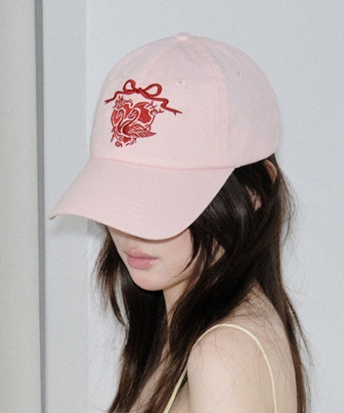 Vipoa（ヴィポア）の「Heart Swan Ribbon Cap（キャップ・レディース・ネイビー/レッド/ピンク・FREE）」の20枚目の写真