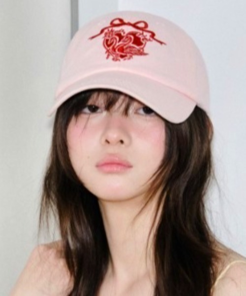 Vipoa（ヴィポア）の「Heart Swan Ribbon Cap（キャップ・レディース・ネイビー/レッド/ピンク・FREE）」の18枚目の写真