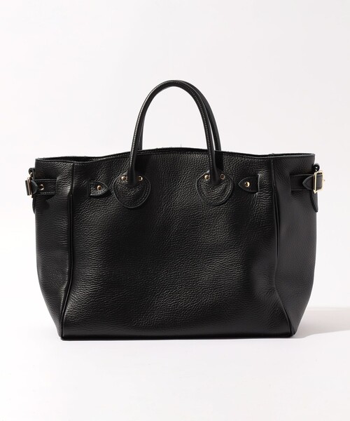 YOUNG&OLSEN The DRYGOODS STORE（ヤングアンドオルセン）の「YOUNG & OLSEN EMBOSSED LEATHER BELTED バッグ（トートバッグ・レディース・ベージュ/ブラック・FREE）」の6枚目の写真