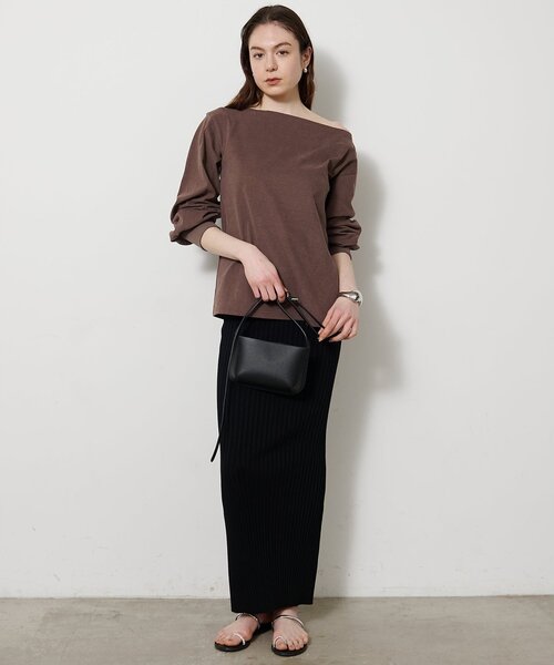 Whim Gazette(ウィムガゼット)の「ヴィンテージワンショルプルオーバー(Tシャツ/カットソー・レディース・ブラウン/ベージュ/オフホワイト・FREE)」の19枚目の写真