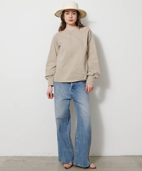 Whim Gazette(ウィムガゼット)の「ヴィンテージワンショルプルオーバー(Tシャツ/カットソー・レディース・ブラウン/ベージュ/オフホワイト・FREE)」の11枚目の写真