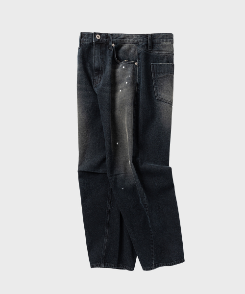 NONBLANK(ノンブランク)の「ワイドカーブデニムパンツ_INDIGO(その他パンツ・メンズ・ダークネイビー・MEDIUM/LARGE/X-LARGE)」の2枚目の写真