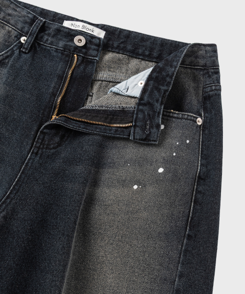 NONBLANK(ノンブランク)の「ワイドカーブデニムパンツ_INDIGO(その他パンツ・メンズ・ダークネイビー・MEDIUM/LARGE/X-LARGE)」の4枚目の写真