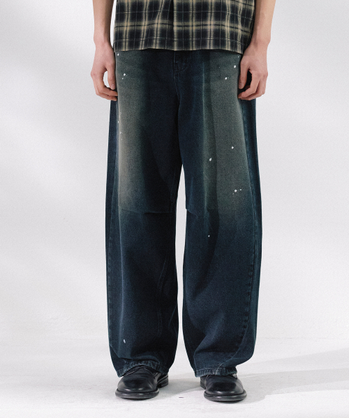 NONBLANK(ノンブランク)の「ワイドカーブデニムパンツ_INDIGO(その他パンツ・メンズ・ダークネイビー・MEDIUM/LARGE/X-LARGE)」の9枚目の写真