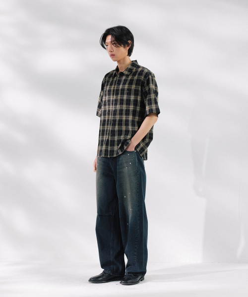 NONBLANK(ノンブランク)の「ワイドカーブデニムパンツ_INDIGO(その他パンツ・メンズ・ダークネイビー・MEDIUM/LARGE/X-LARGE)」の11枚目の写真
