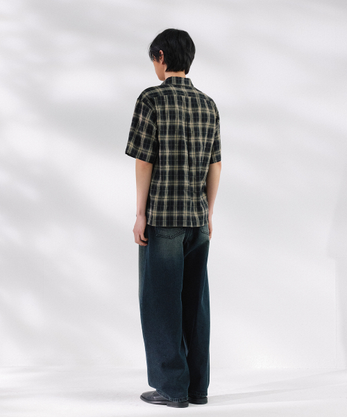 NONBLANK(ノンブランク)の「ワイドカーブデニムパンツ_INDIGO(その他パンツ・メンズ・ダークネイビー・MEDIUM/LARGE/X-LARGE)」の12枚目の写真