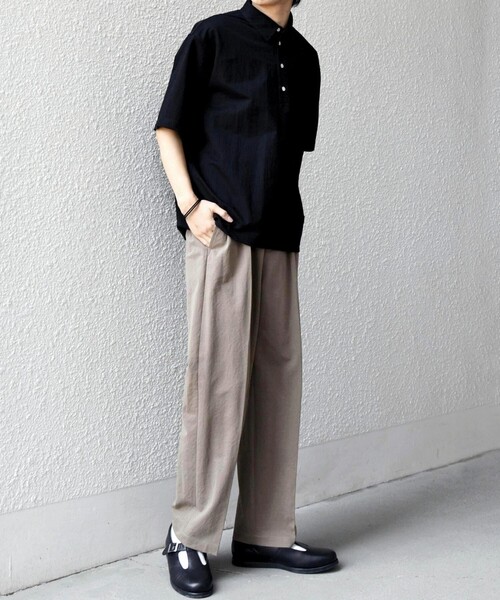 SHIPS any(シップス エニィ)の「SHIPS any:〈接触冷感/ストレッチ〉360° THE CIRCLE STRETCH リネン ミックス ポロシャツ(セットアップ対応)◇(ポロシャツ・メンズ・カーキ/ブラック/ネイビー・LARGE/MEDIUM/SMALL/X-LARGE)」の16枚目の写真