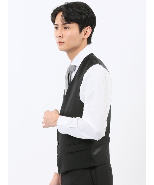 TAKA-Q(タカキュー)の「【フォーマル リバーシブル】タカキュー ジレ ベスト(スーツベスト・メンズ・ライトグレー・S/MEDIUM/LARGE/X-LARGE/3L)」の4枚目の写真