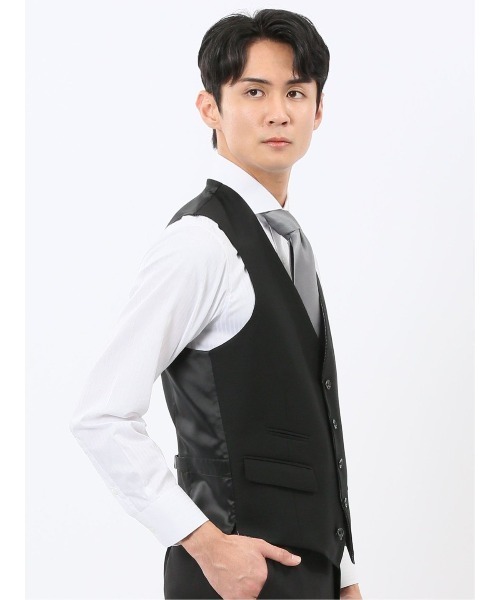TAKA-Q(タカキュー)の「【フォーマル リバーシブル】タカキュー ジレ ベスト(スーツベスト・メンズ・ライトグレー・S/MEDIUM/LARGE/X-LARGE/3L)」の6枚目の写真