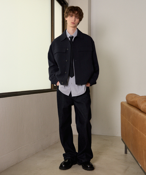 MINDBRIDGE（マインドブリッジ）の「[COUTURE]ポケット半ブルゾン（ブルゾン・メンズ・ダークネイビー・95/100/105/110）」の2枚目の写真